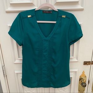 The Limited - Green Blouse - Size MEDIUM
